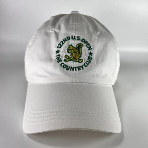 The Country Club 122nd US Open Strap Back Cap Hat Golf Athletic White Adult Mens